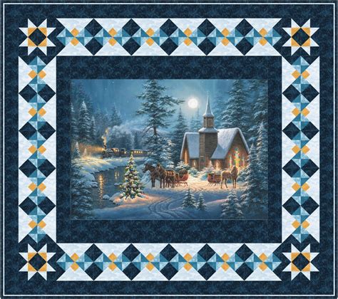 silent night quilting fabric